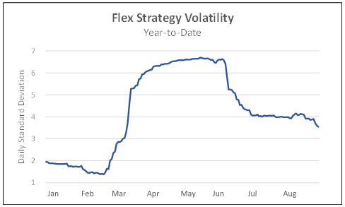Flex strategy volatility year to date