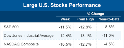 large U.S. stocks performance